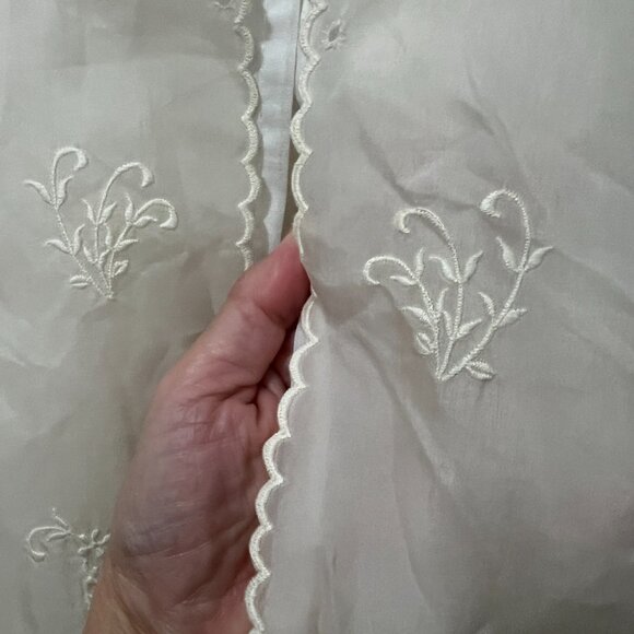 Vintage 1980's Baptismal Embroidered Baby Christening Long Gown 6 - 9 Mos - Picture 14 of 15